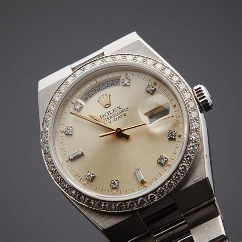 rolex quartz or automatic|Rolex oysterquartz day date watch.